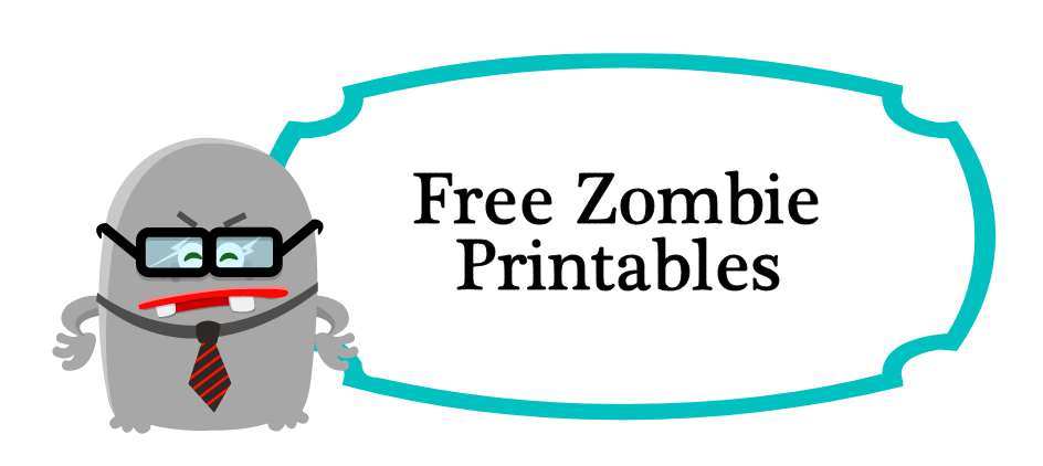 free zombie printables