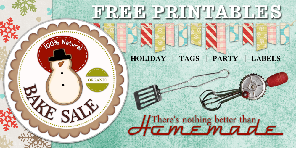 Free Printable Tags Organic Bake Sale Farmers Market Tags