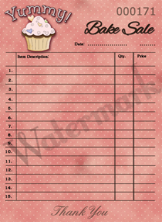 Printable Retro Sign Price Tags Bake Sale Ideas