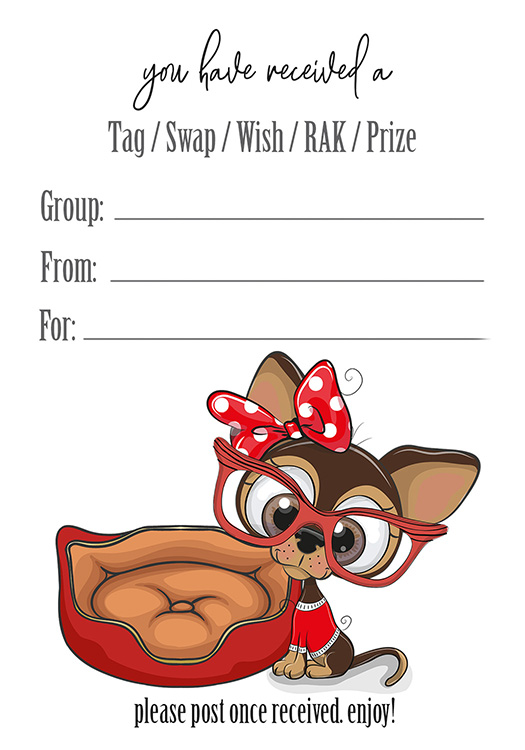 Chihuahua Stationery | Envelope &amp; Tag Inserts Free Printable